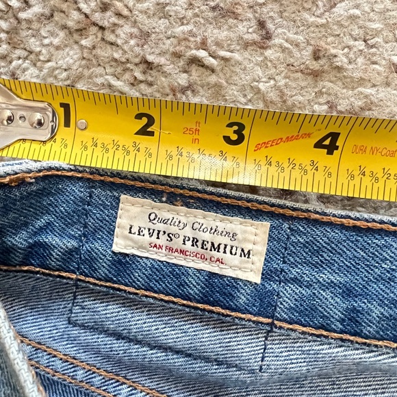 LEVI'S 501‎ High Rise Shorts Womens Size 26 Cutoff Denim Blue Distressed Cotton - Picture 9 of 10